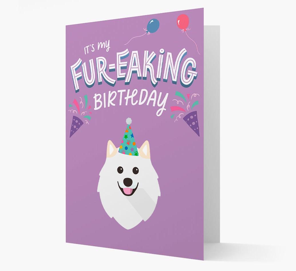 'It's My Fur-eaking Birthday': Personalized {breedFullName} Card