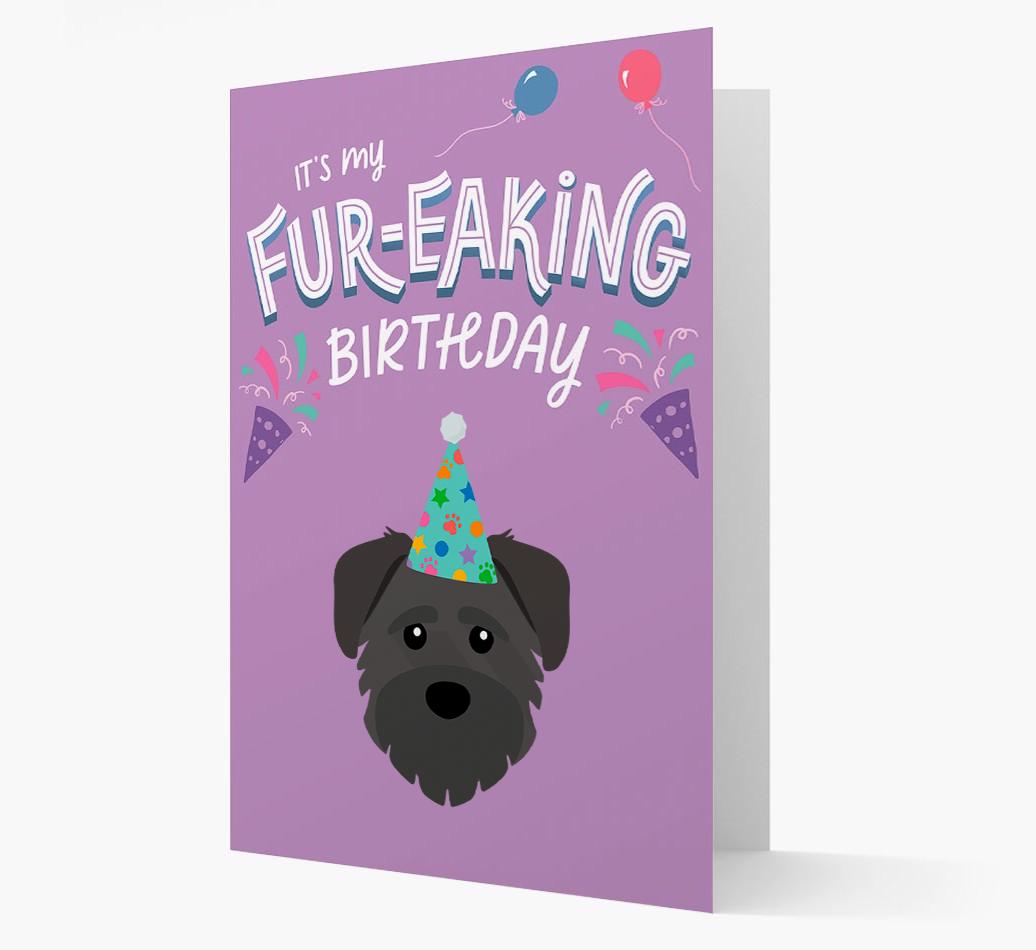 'It's My Fur-eaking Birthday': Personalized {breedFullName} Card