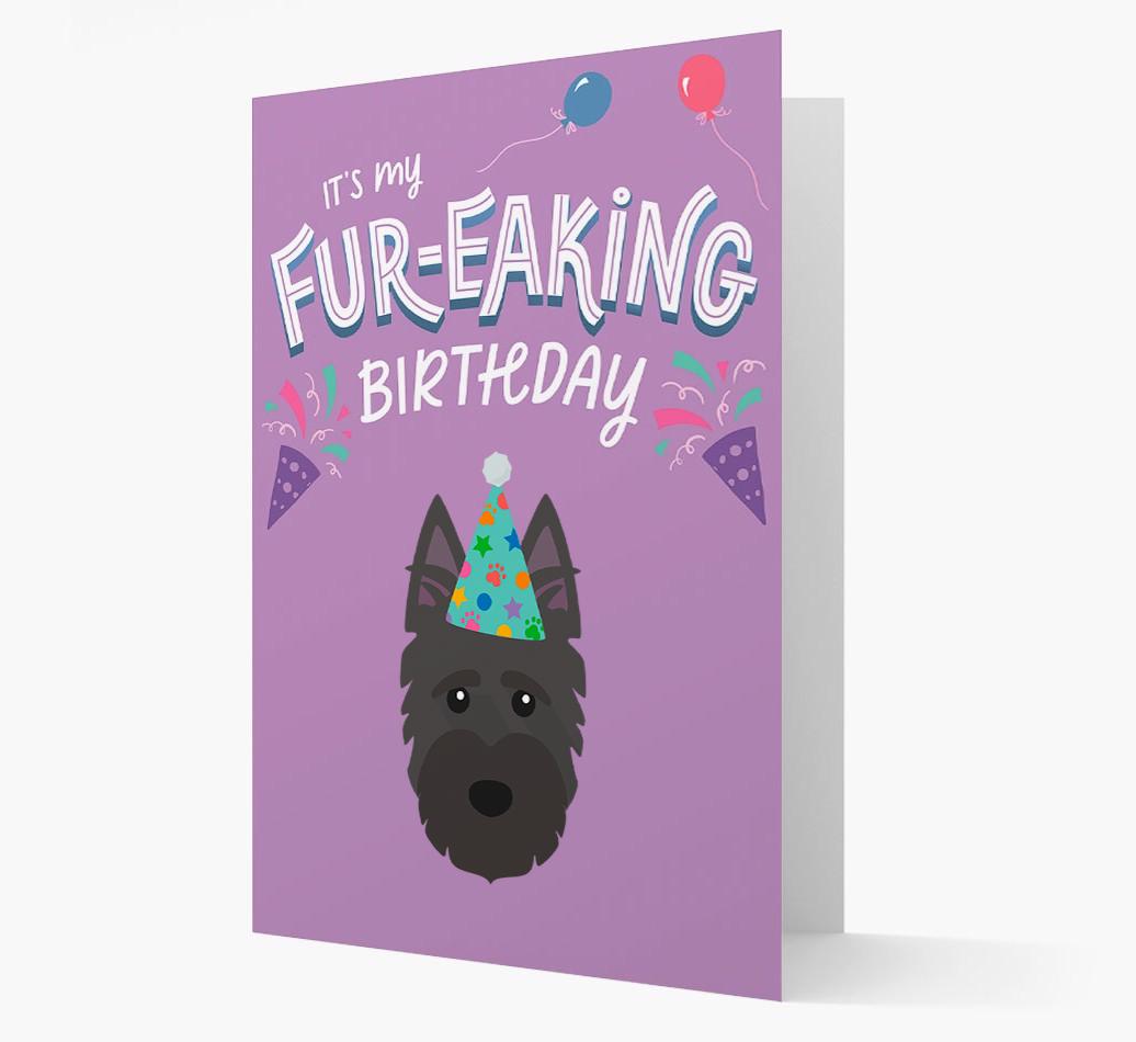 'It's My Fur-eaking Birthday': Personalized {breedFullName} Card
