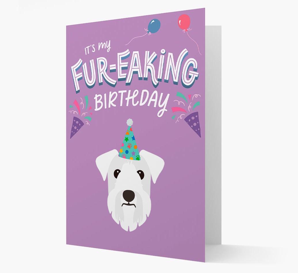 'It's My Fur-eaking Birthday': Personalized {breedFullName} Card