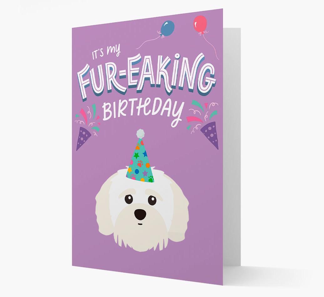 'It's My Fur-eaking Birthday': Personalized {breedFullName} Card