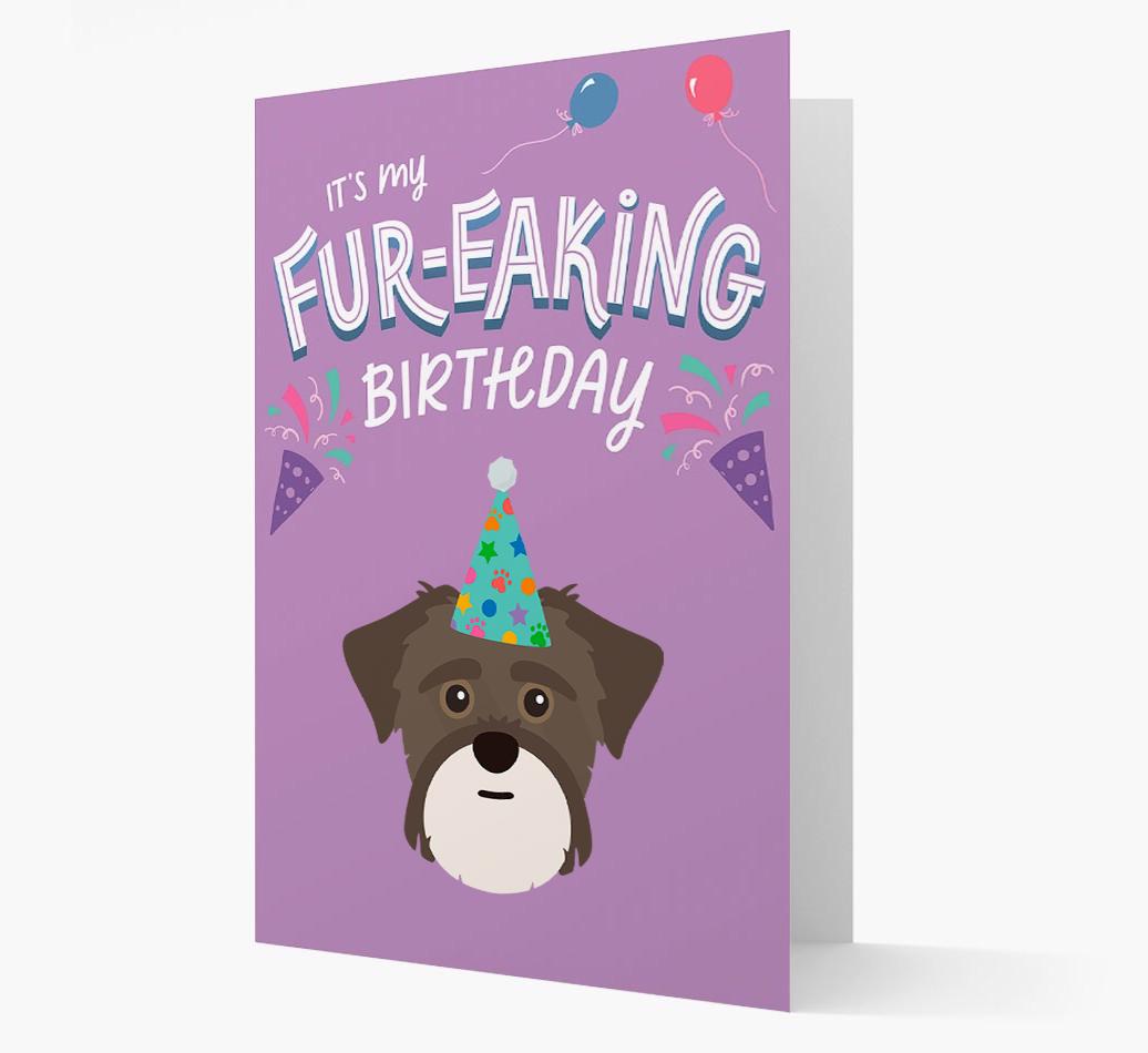'It's My Fur-eaking Birthday': Personalized {breedFullName} Card