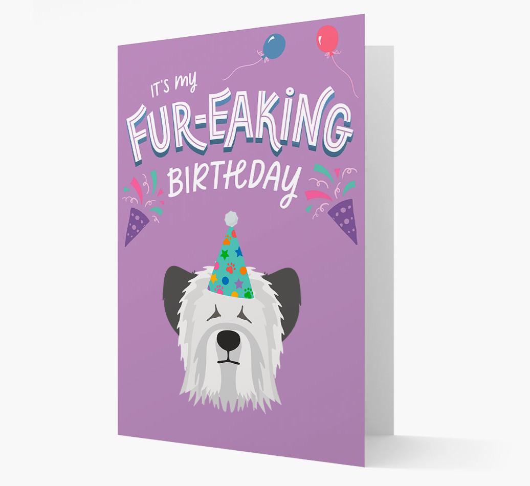 'It's My Fur-eaking Birthday': Personalized {breedFullName} Card