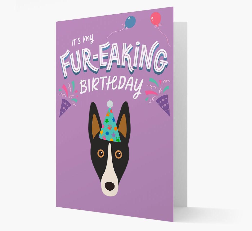 'It's My Fur-eaking Birthday': Personalized {breedFullName} Card