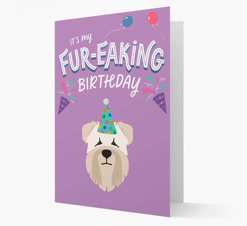 'It's My Fur-eaking Birthday': Personalized {breedFullName} Card