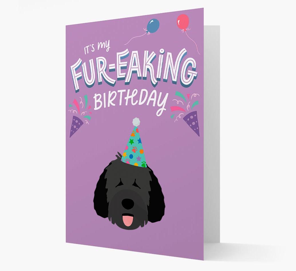 'It's My Fur-eaking Birthday': Personalized {breedFullName} Card