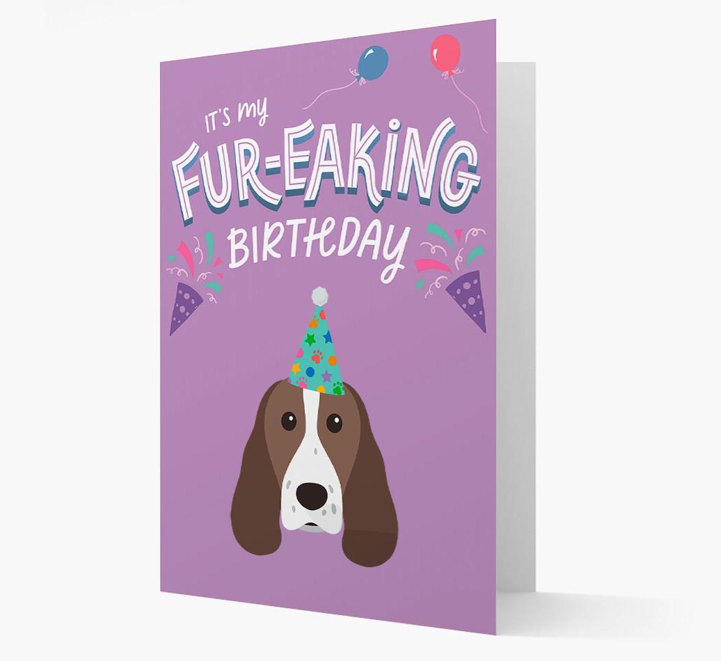 'It's My Fur-eaking Birthday': Personalized {breedFullName} Card