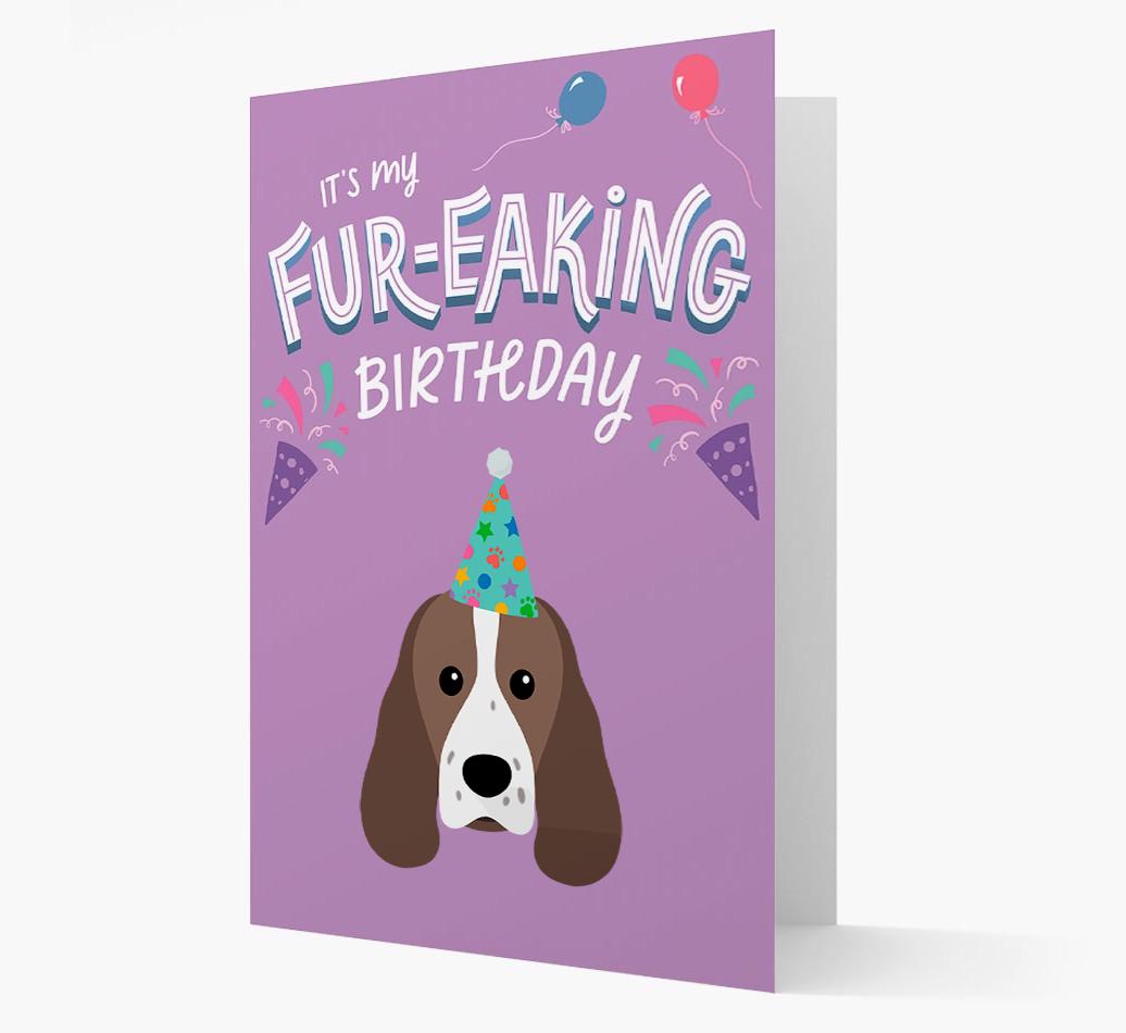 'It's My Fur-eaking Birthday': Personalized {breedFullName} Card