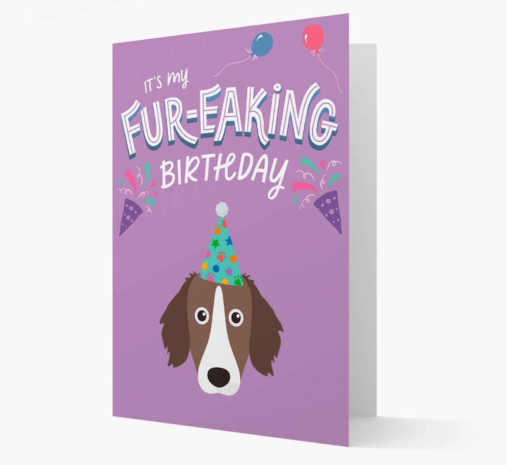 'It's My Fur-eaking Birthday': Personalized {breedFullName} Card