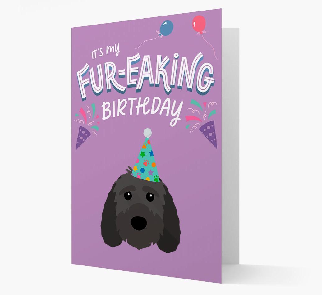'It's My Fur-eaking Birthday': Personalized {breedFullName} Card