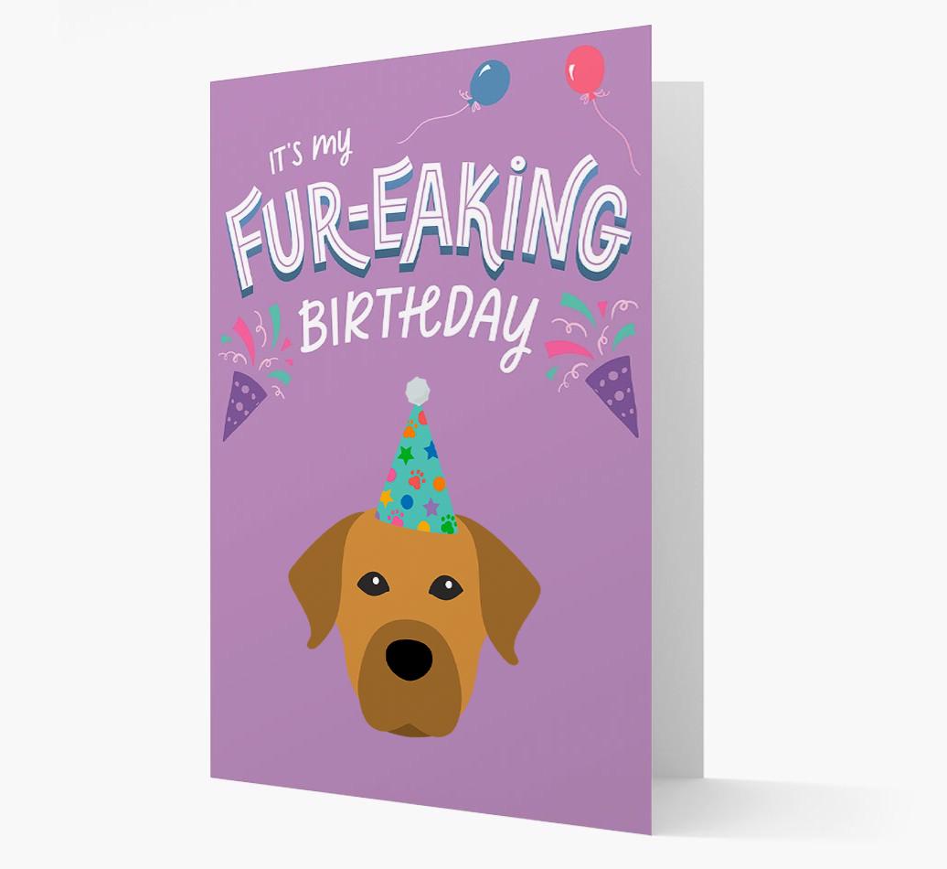 'It's My Fur-eaking Birthday': Personalized {breedFullName} Card