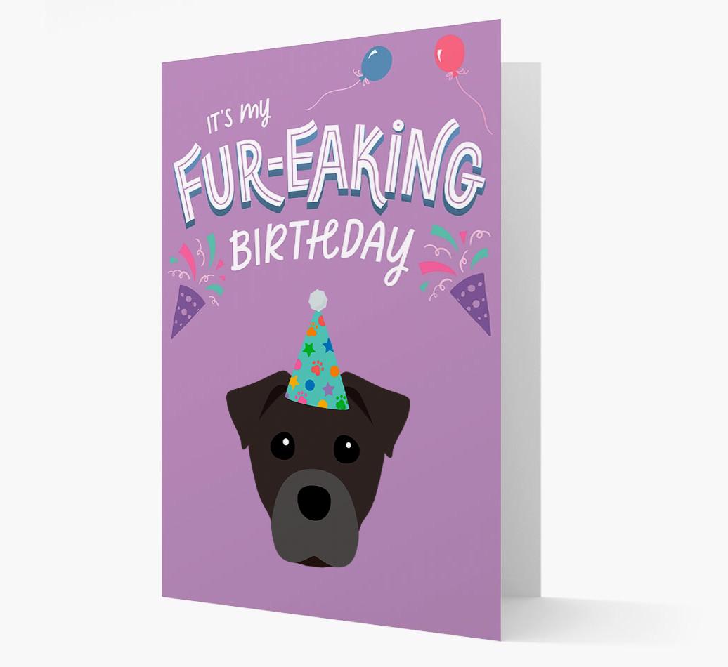 'It's My Fur-eaking Birthday': Personalized {breedFullName} Card