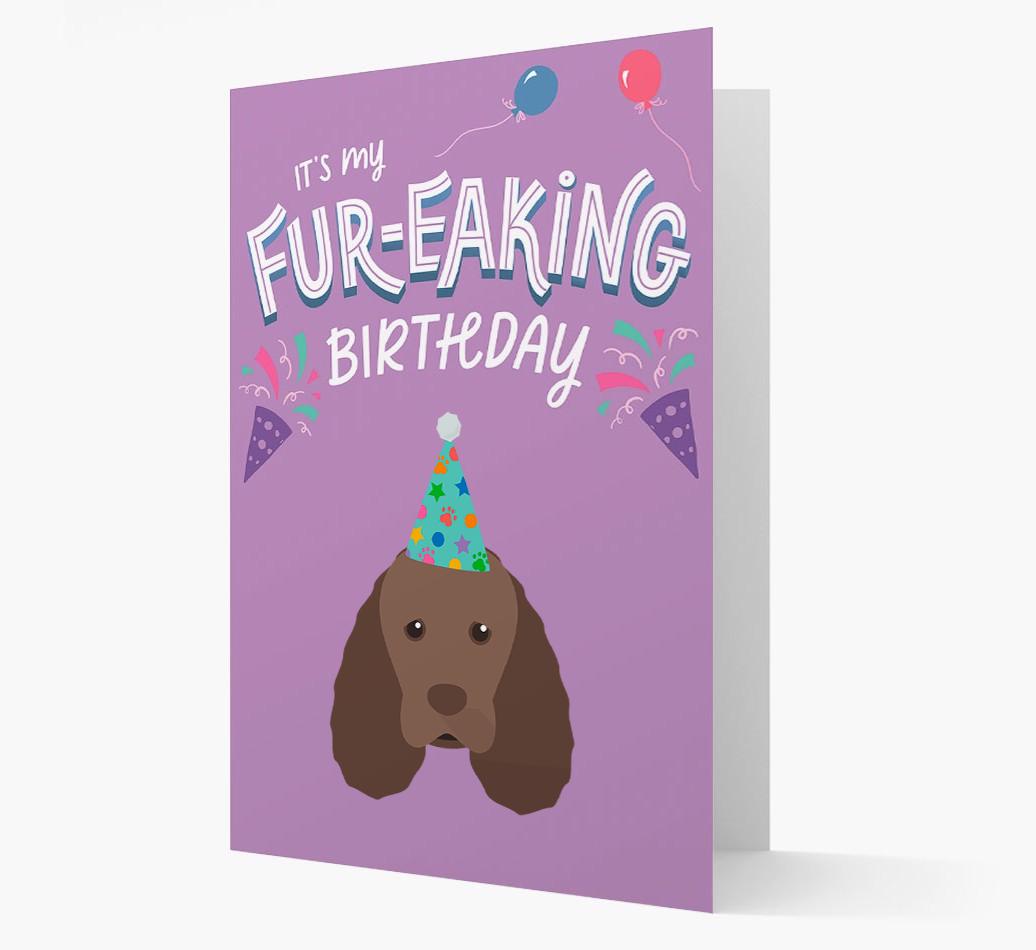 'It's My Fur-eaking Birthday': Personalized {breedFullName} Card
