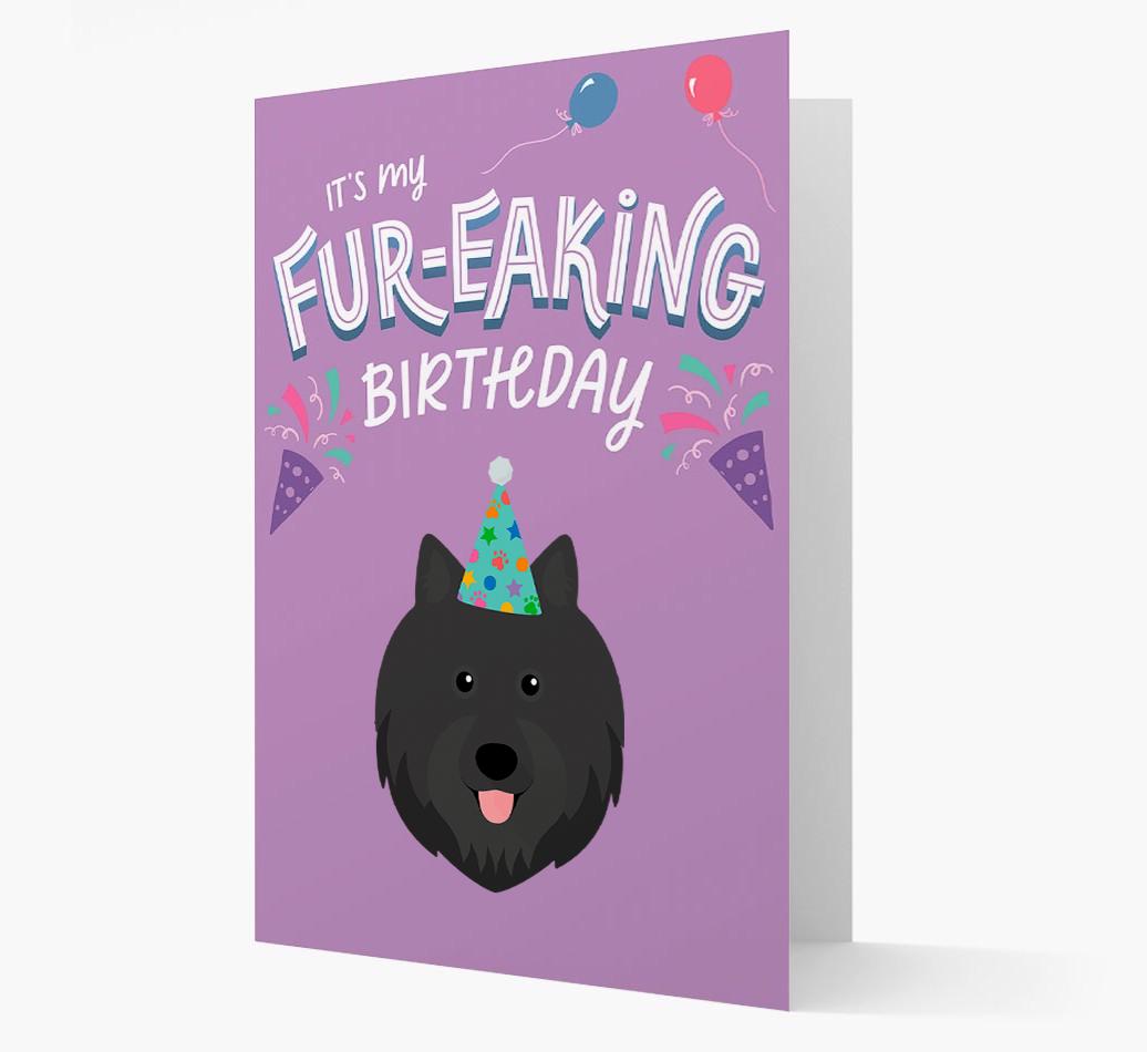 'It's My Fur-eaking Birthday': Personalized {breedFullName} Card