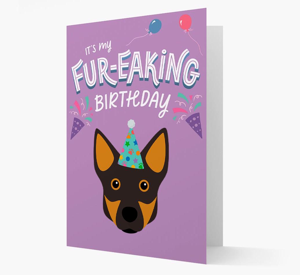 'It's My Fur-eaking Birthday': Personalized {breedFullName} Card