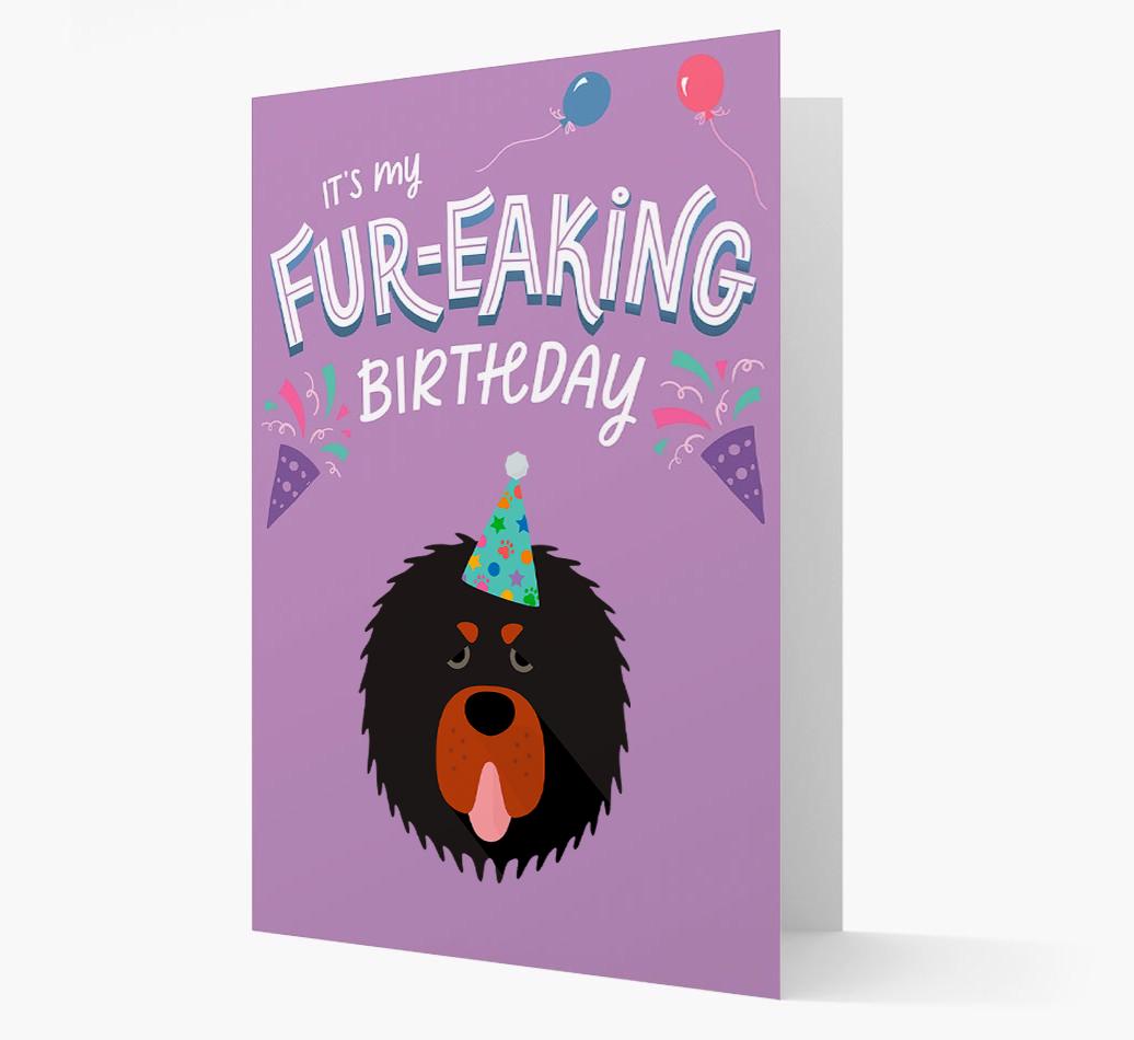 'It's My Fur-eaking Birthday': Personalized {breedFullName} Card