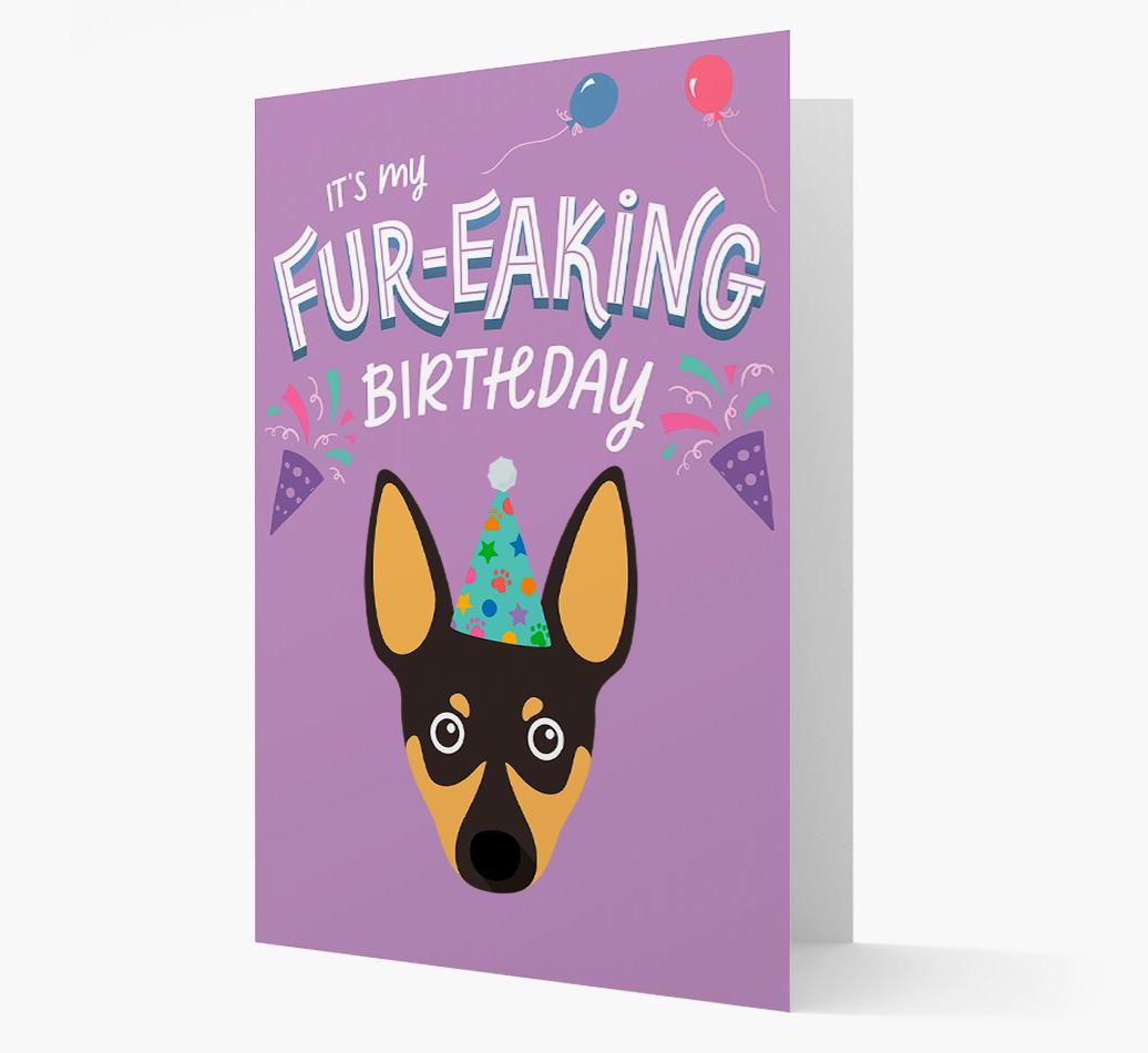 'It's My Fur-eaking Birthday': Personalized {breedFullName} Card