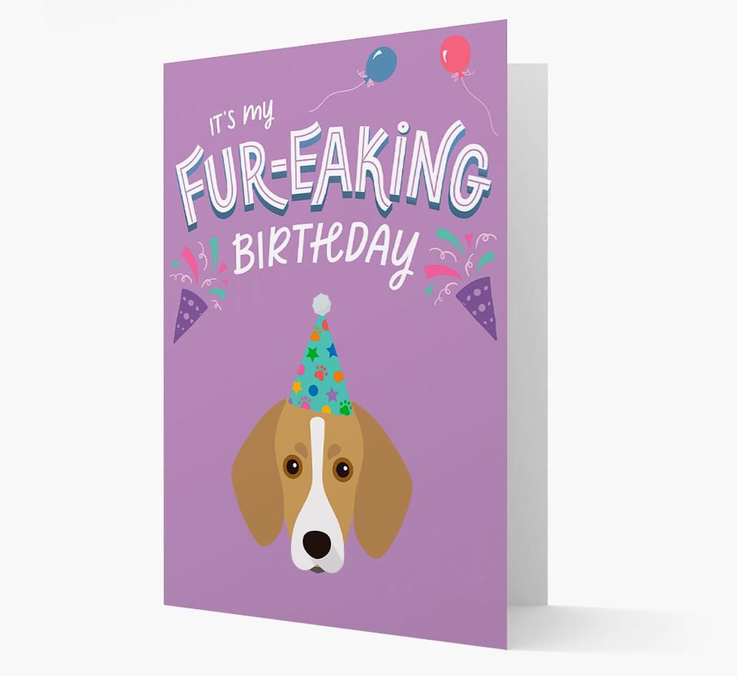 'It's My Fur-eaking Birthday': Personalized {breedFullName} Card