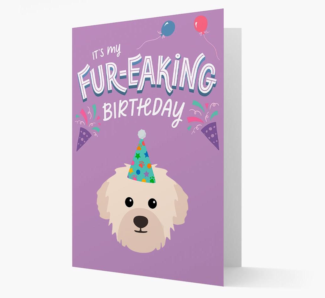 'It's My Fur-eaking Birthday': Personalized {breedFullName} Card