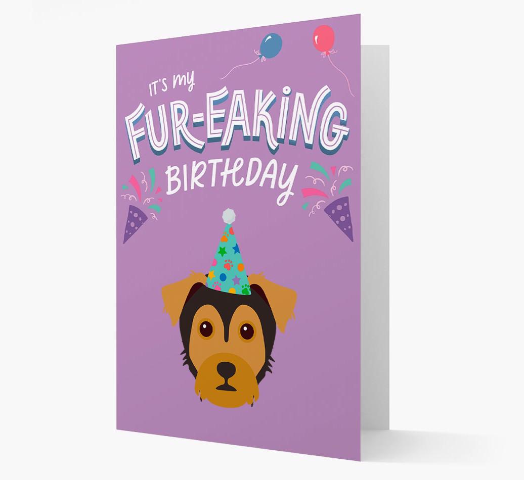 'It's My Fur-eaking Birthday': Personalized {breedFullName} Card