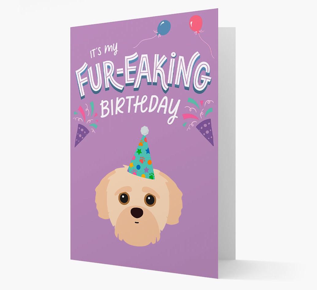 'It's My Fur-eaking Birthday': Personalized {breedFullName} Card