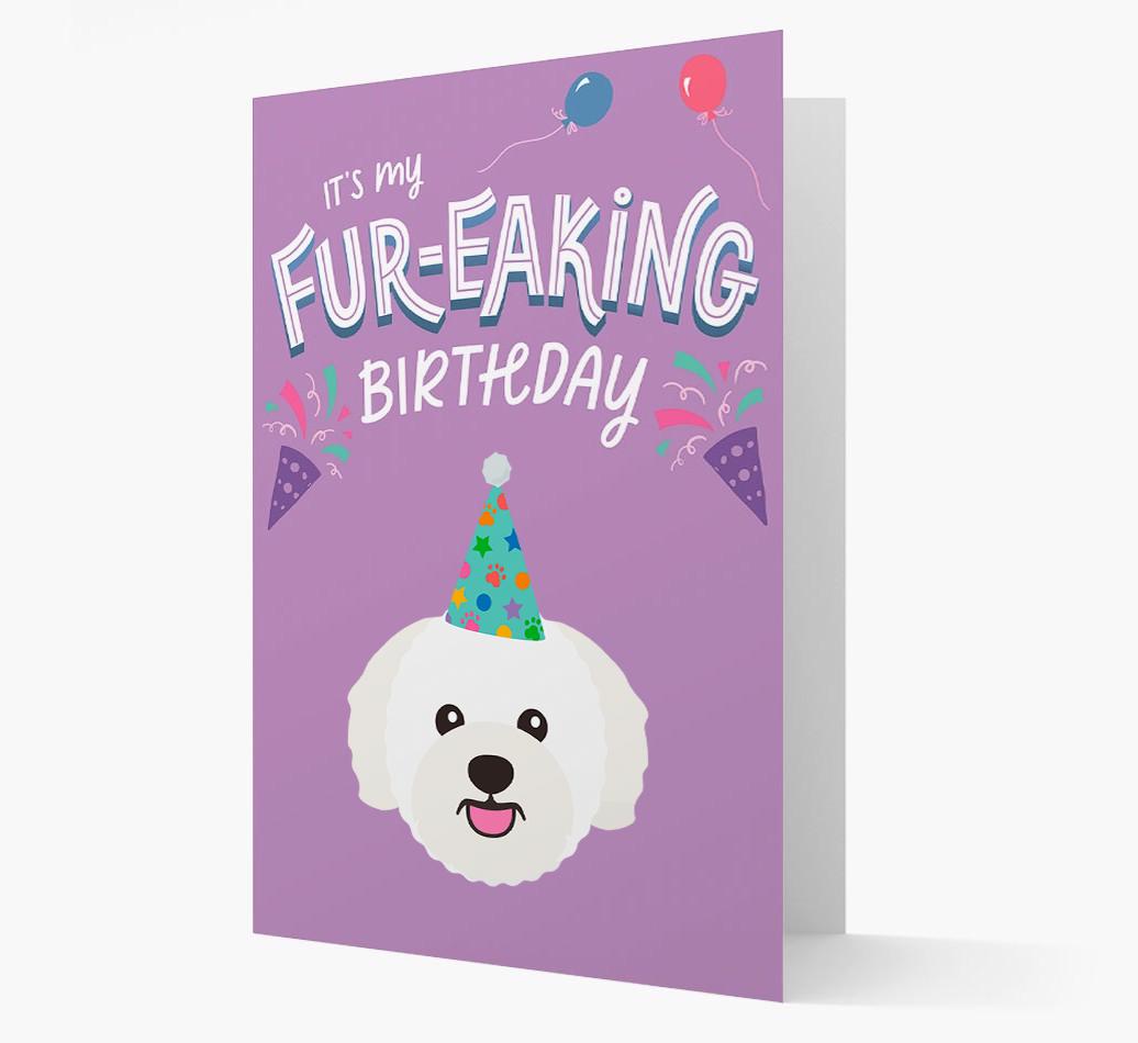'It's My Fur-eaking Birthday': Personalized {breedFullName} Card