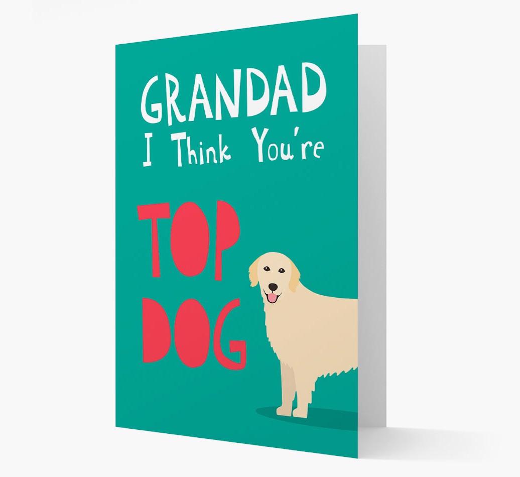 Grandad You're Top Dog: Personalised {breedFullName} Card