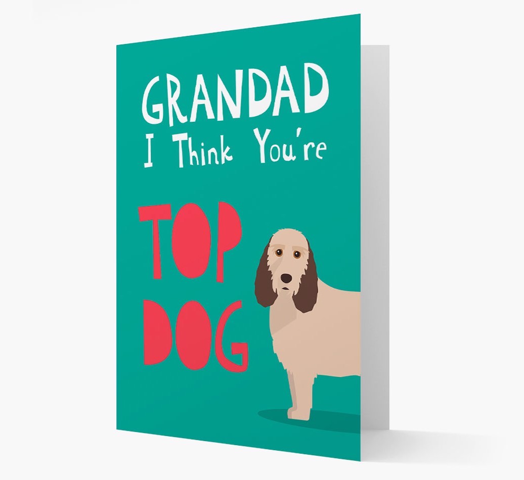 Grandad You're Top Dog: Personalised {breedFullName} Card