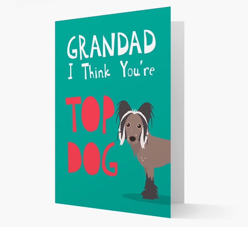Grandad You're Top Dog: Personalised {breedFullName} Card