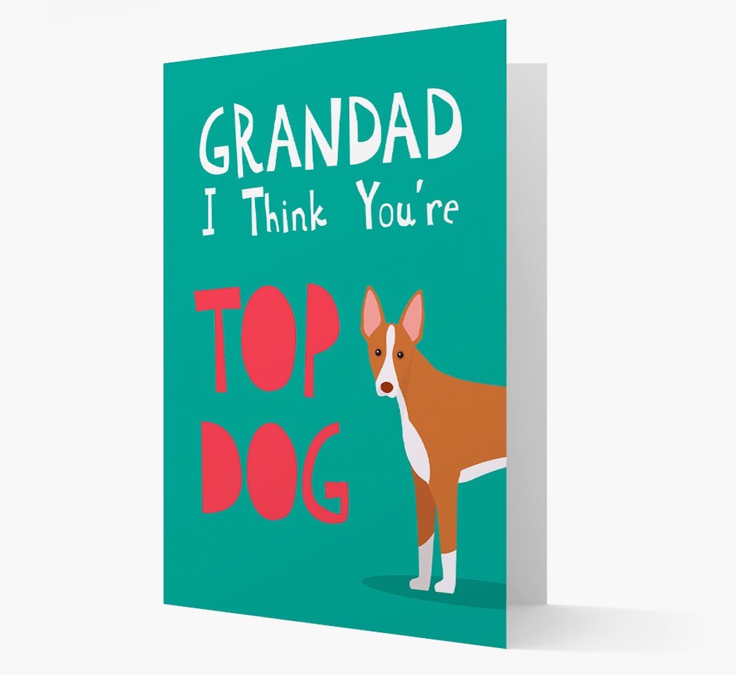 Grandad You're Top Dog: Personalised {breedFullName} Card