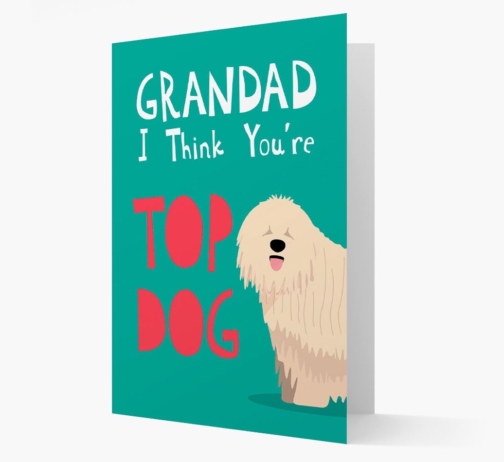 Grandad You're Top Dog: Personalised {breedFullName} Card