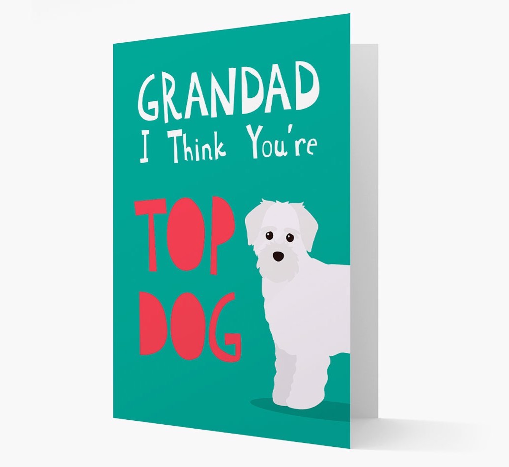 Grandad You're Top Dog: Personalised {breedFullName} Card