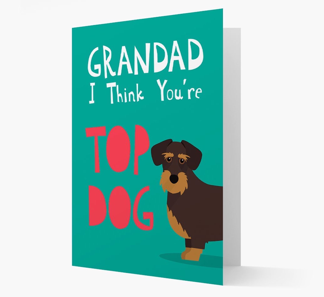 Grandad You're Top Dog: Personalised {breedFullName} Card