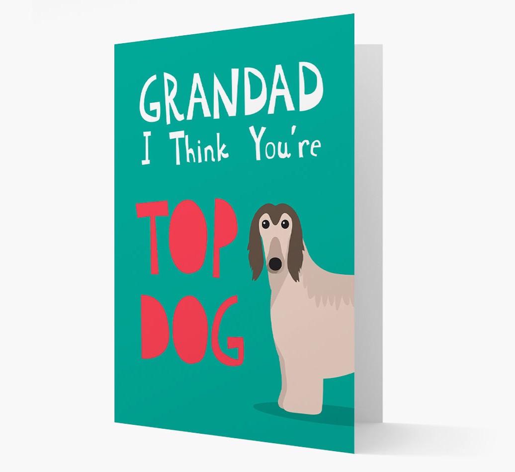Grandad You're Top Dog: Personalised {breedFullName} Card