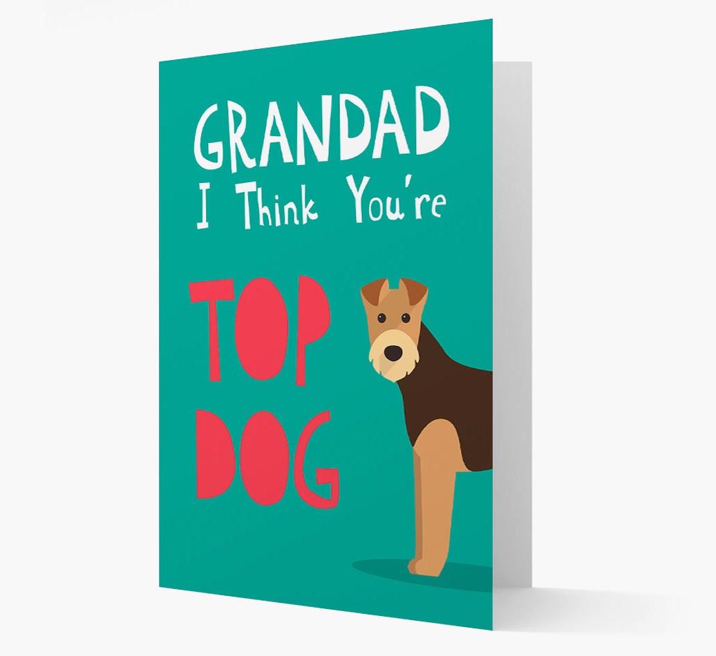Grandad You're Top Dog: Personalised {breedFullName} Card