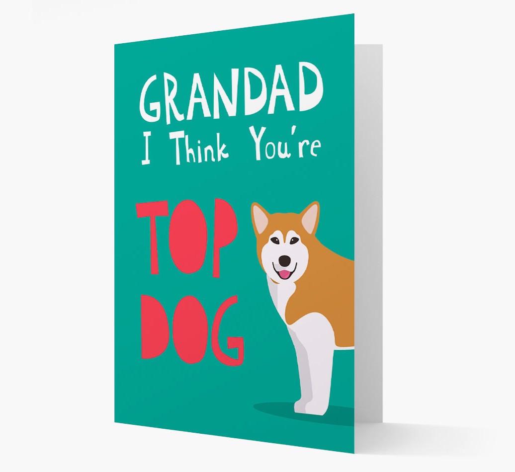 Grandad You're Top Dog: Personalised {breedFullName} Card