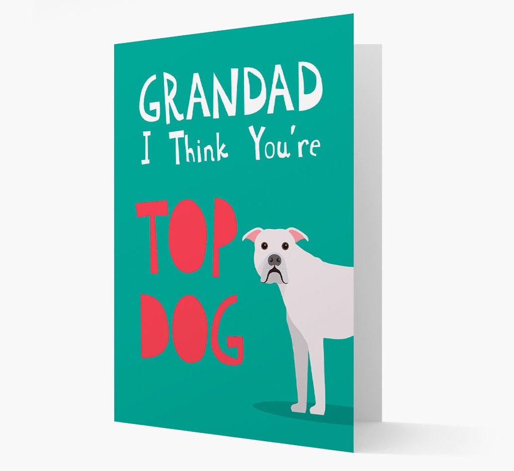 Grandad You're Top Dog: Personalised {breedFullName} Card