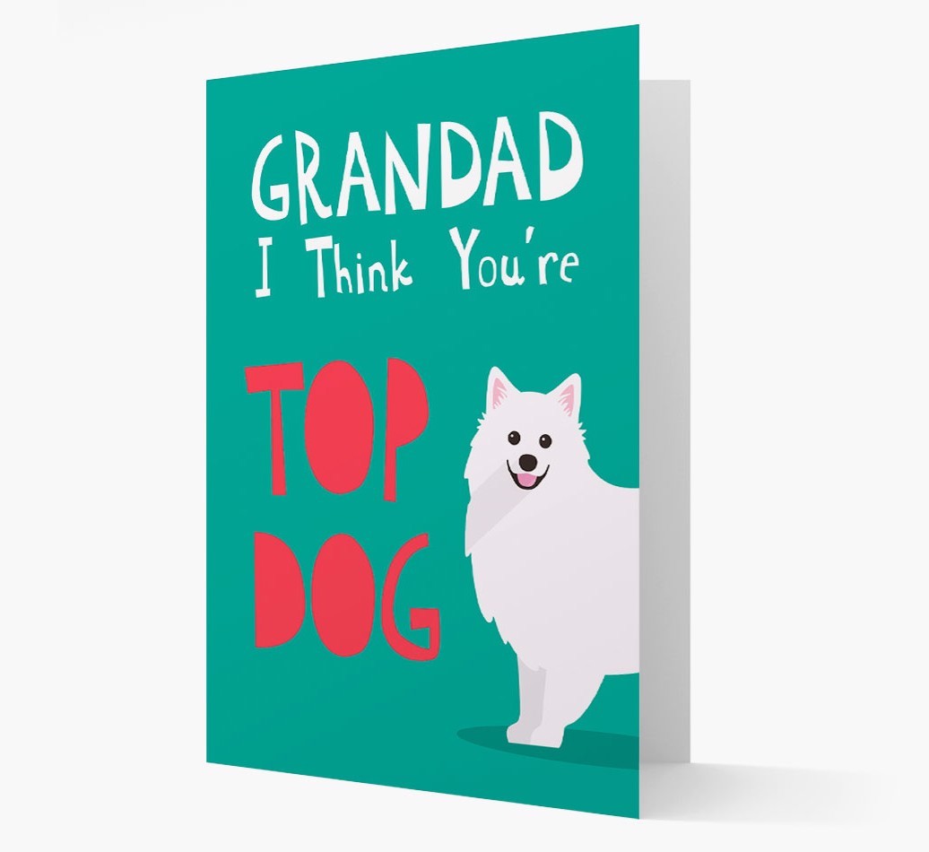 Grandad You're Top Dog: Personalised {breedFullName} Card