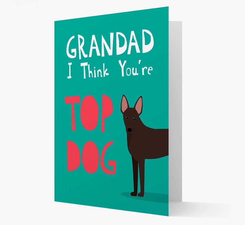 Grandad You're Top Dog: Personalised {breedFullName} Card