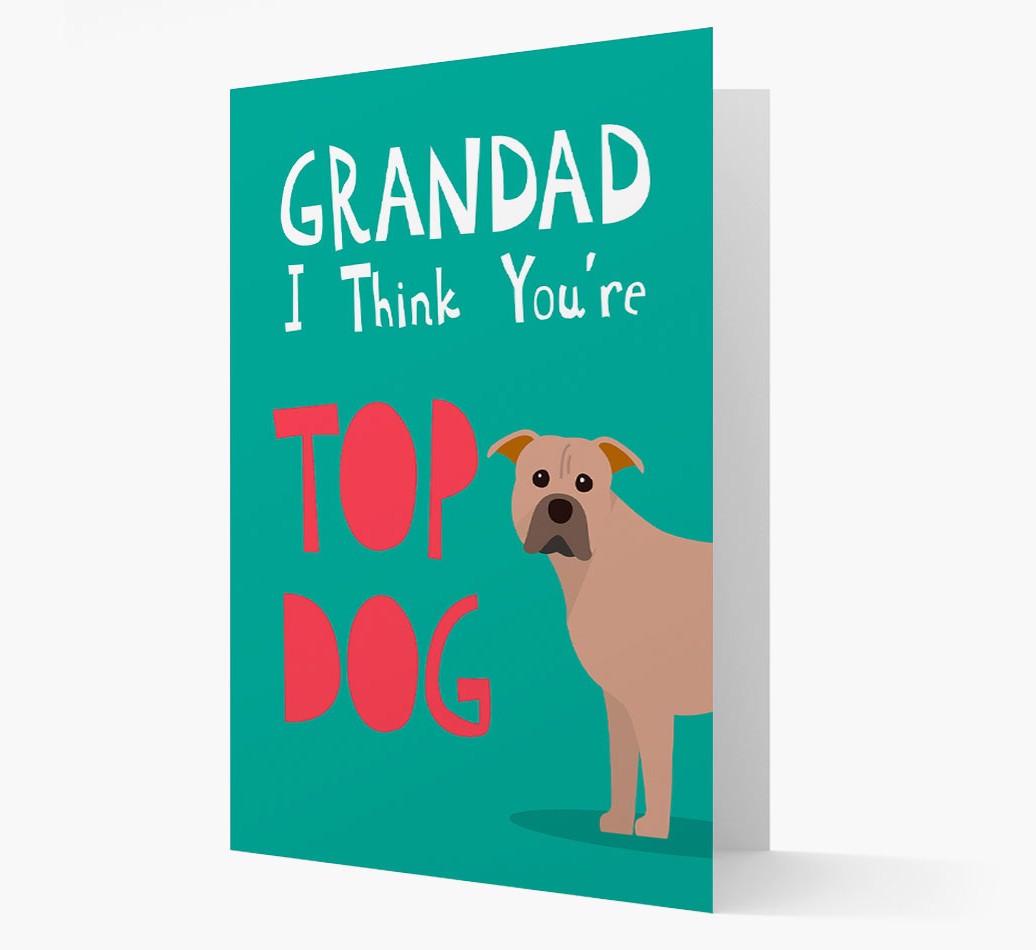 Grandad You're Top Dog: Personalised {breedFullName} Card