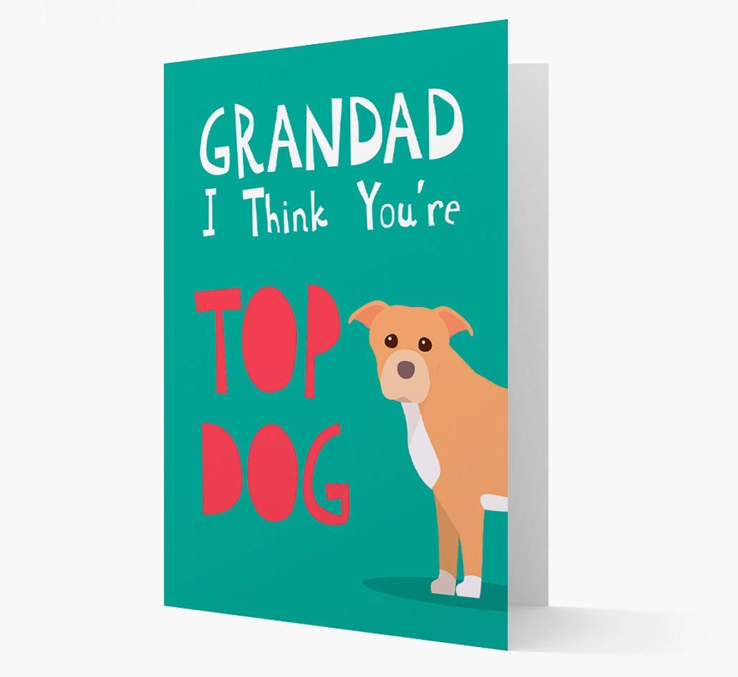 Grandad You're Top Dog: Personalised {breedFullName} Card