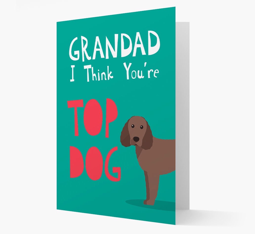 Grandad You're Top Dog: Personalised {breedFullName} Card