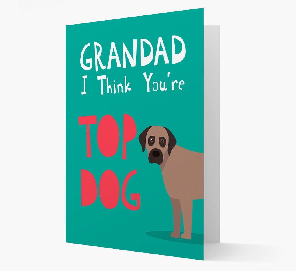 Grandad You're Top Dog: Personalised {breedFullName} Card