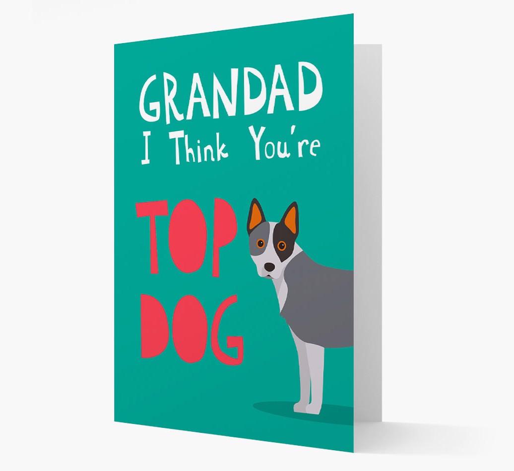 Grandad You're Top Dog: Personalised {breedFullName} Card
