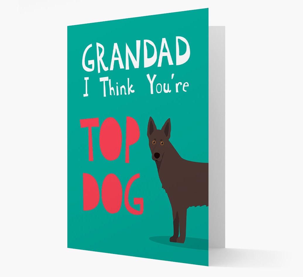 Grandad You're Top Dog: Personalised {breedFullName} Card