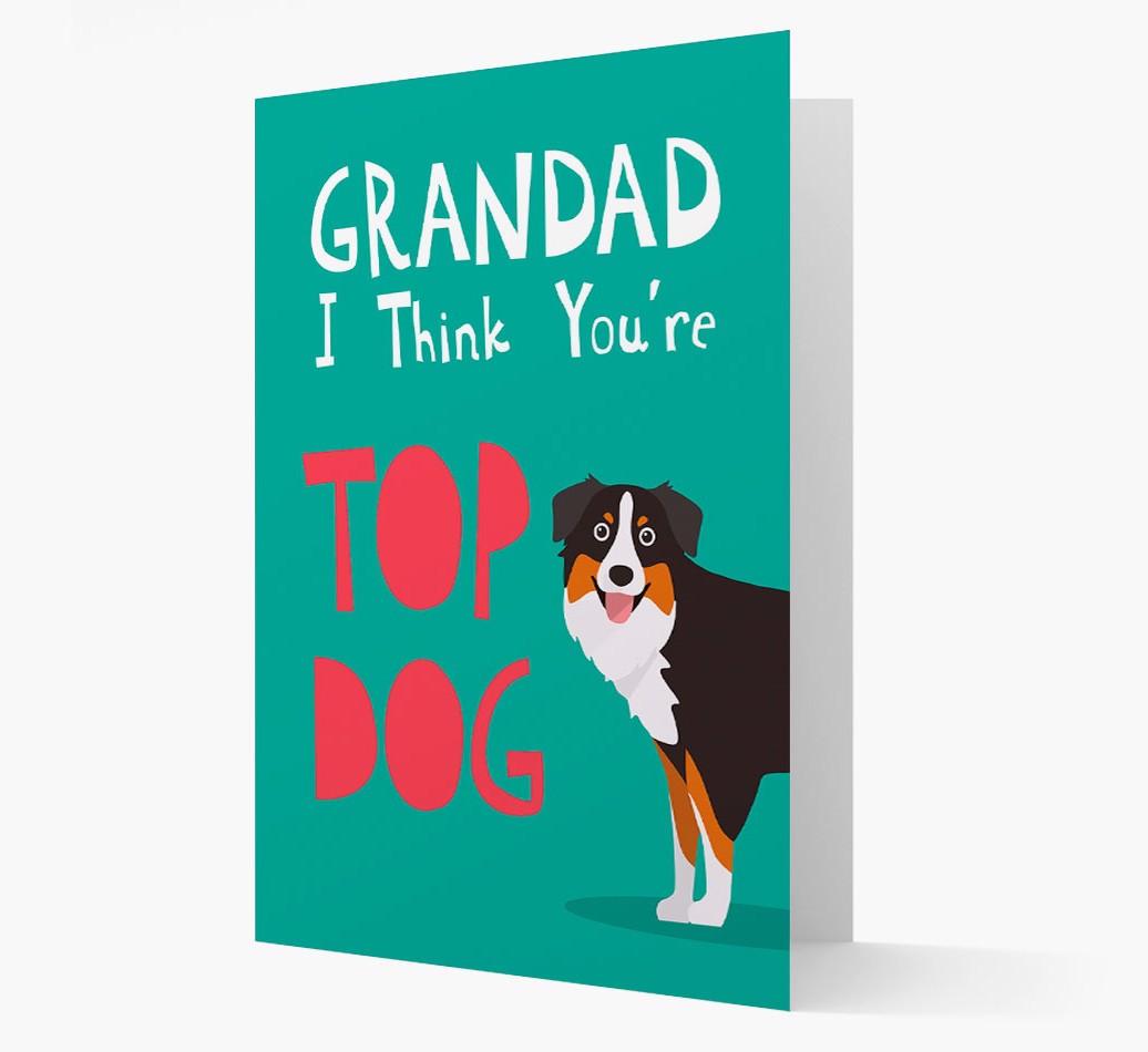 Grandad You're Top Dog: Personalised {breedFullName} Card