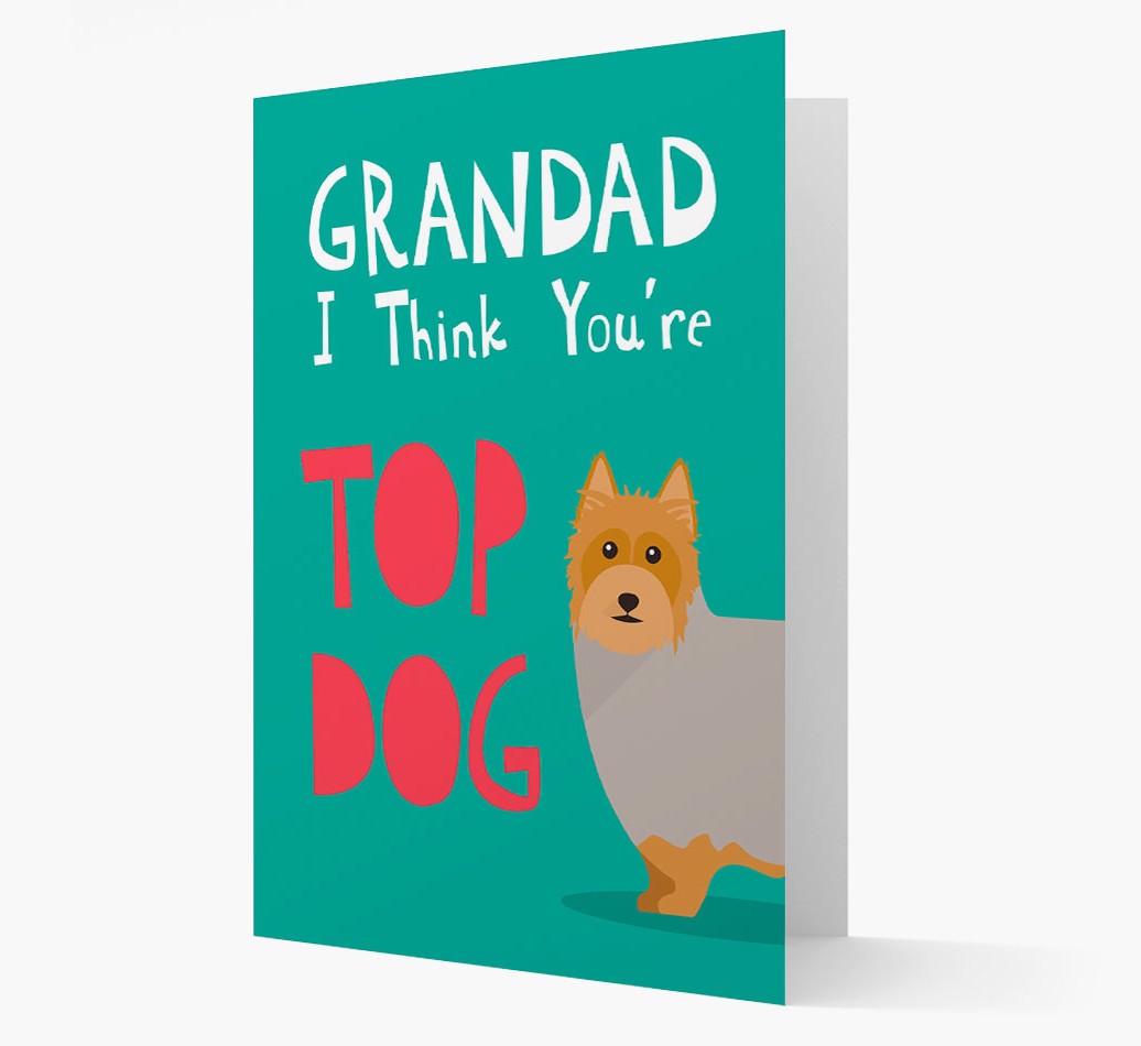 Grandad You're Top Dog: Personalised {breedFullName} Card