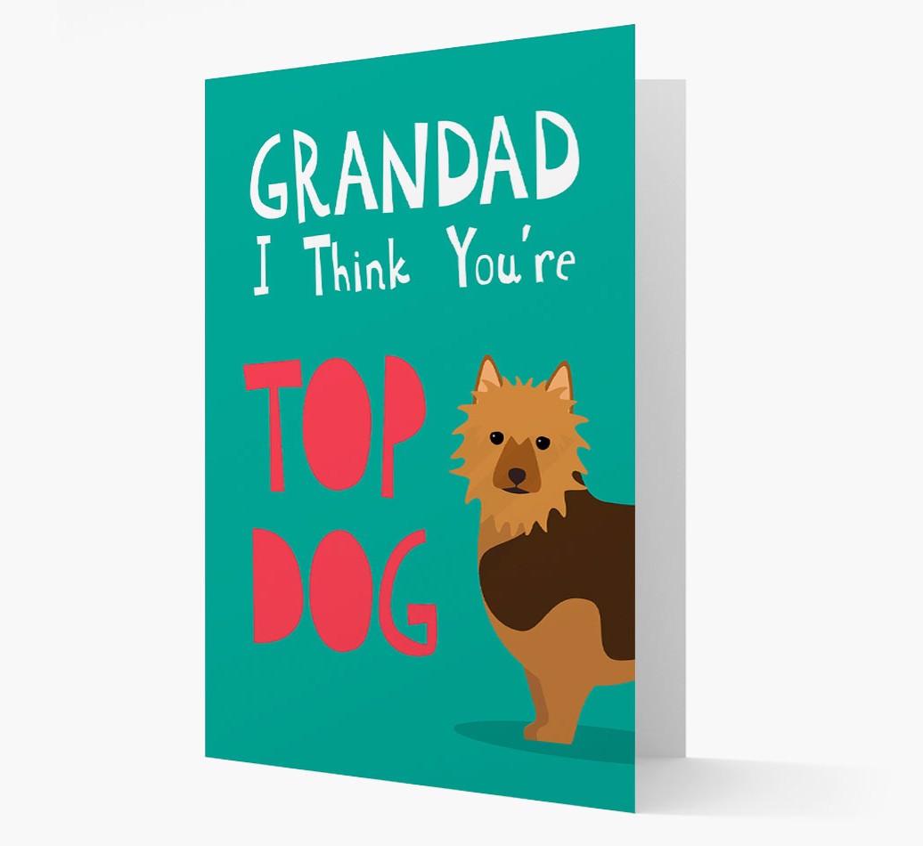 Grandad You're Top Dog: Personalised {breedFullName} Card