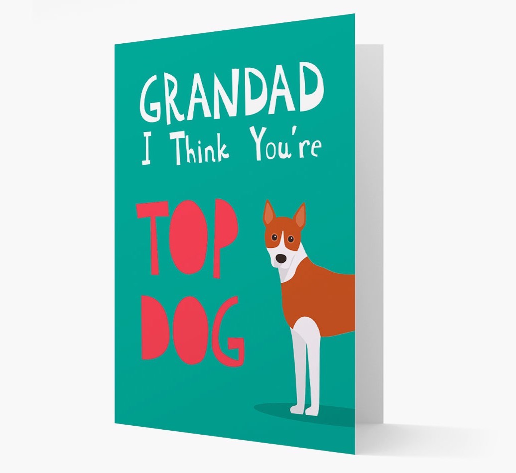Grandad You're Top Dog: Personalised {breedFullName} Card