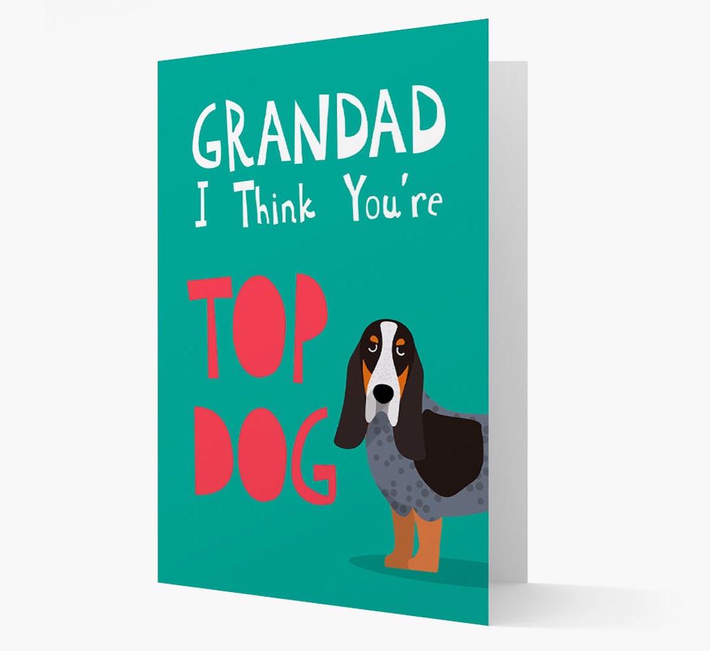 Grandad You're Top Dog: Personalised {breedFullName} Card